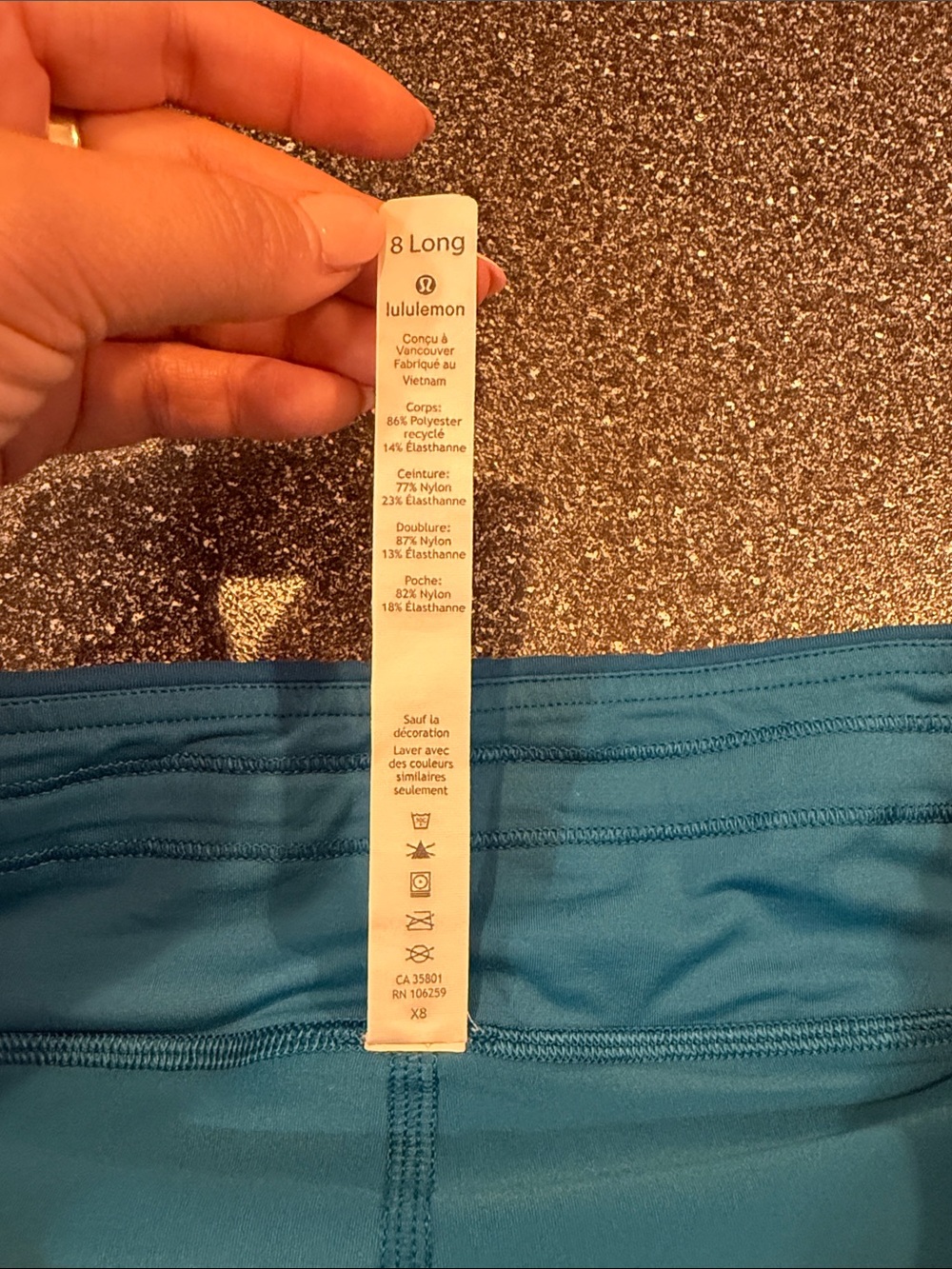 Women’s lululemon athletica Teal Blue Athletic Skort - size 8 Tall - Picture 3 of 7